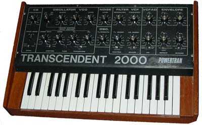 Powertran Trancendent 2000 monophonic analogue synthesiser