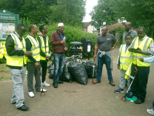 litter pickers and litter picked
