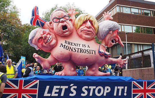 Brexit Monstrosity float in Manchester