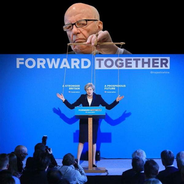 Rupert Murdoch, Theresa May's puppeteer