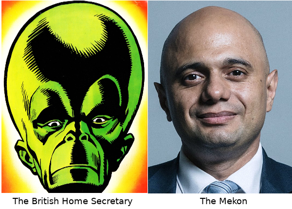 The British Home Secretary and The Mekon