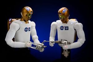 2 Robonauts robots