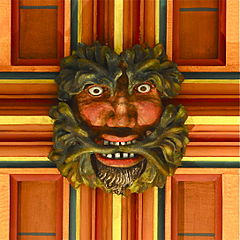 Green Man ceiling boss, Rochester Cathedral