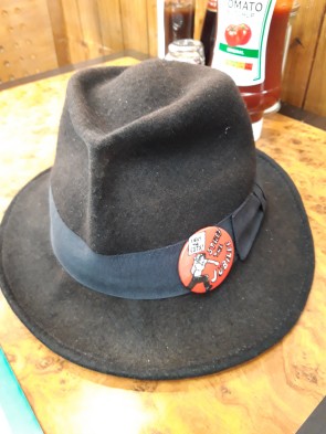 Badge on hat