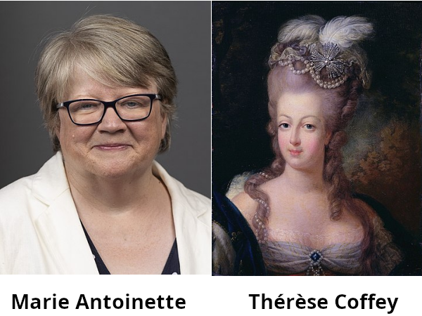 Lookalikes - Thérèse Coffey and Marie Antoinette