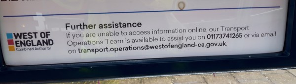 Further assistance
If you are unable to access information online, our Transport Operations Team is available to assist you on 01173741266 or via email on transport.operations@westofengland-ca.gov. uk