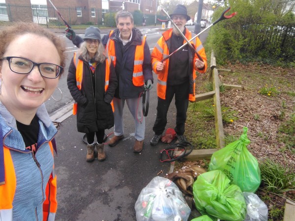 The end of April's litter pick