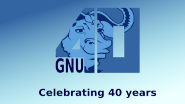 GNU at 40 graphic
