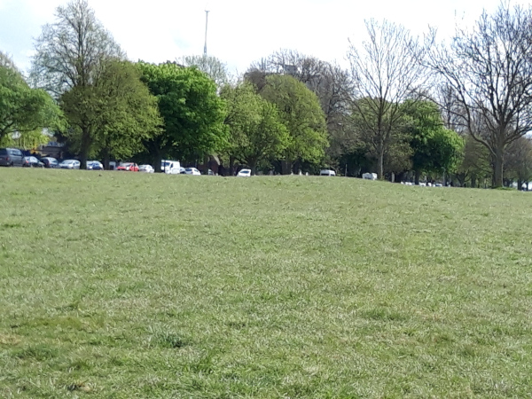 Agger and ditches of Roman Road on Durdham Down