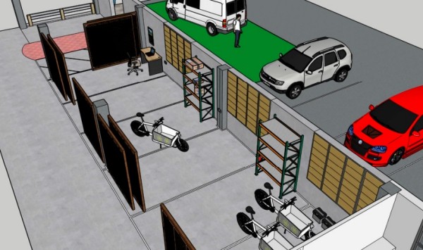 Image of the so-called last-mile micro-consolidation hub.
