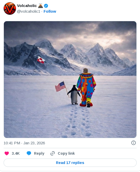 Reworking of White House image, but featuring tRump in a clown outfit