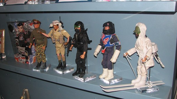 Action Man figures in various military outfits with differing accessories